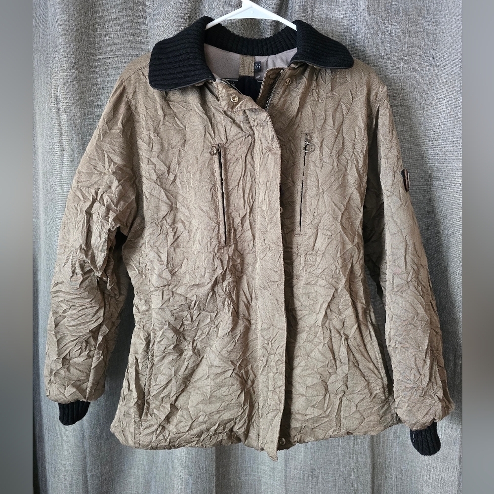 Postcard Designer Ski Jacket Wrinkle Design Winter Coat Women’s Size 42/ M